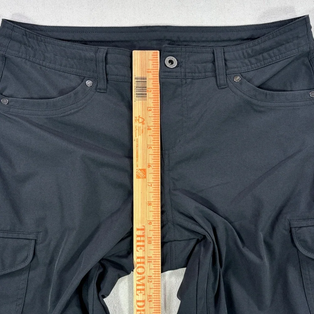Kuhl Womens Charcoal Grey Cargo Hiking Shorts Size 12 Technical Utility Outdoor